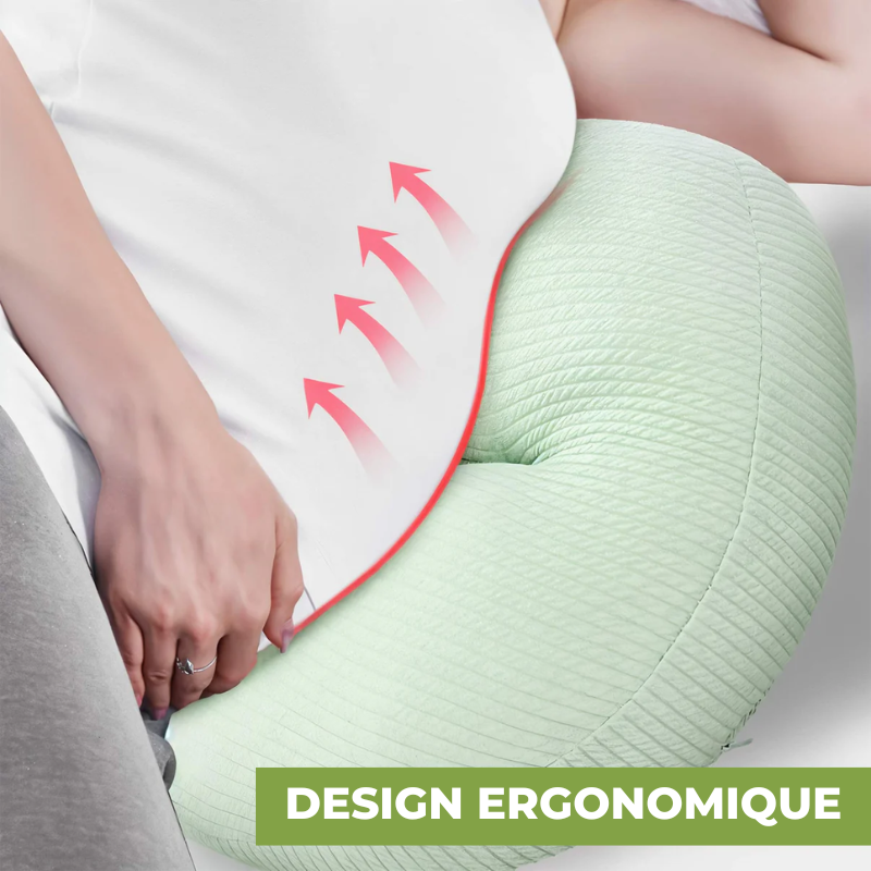 Oreiller de Maternité Ergonomique – Soutien Latéral et Confort Total pour un Sommeil Réparateur