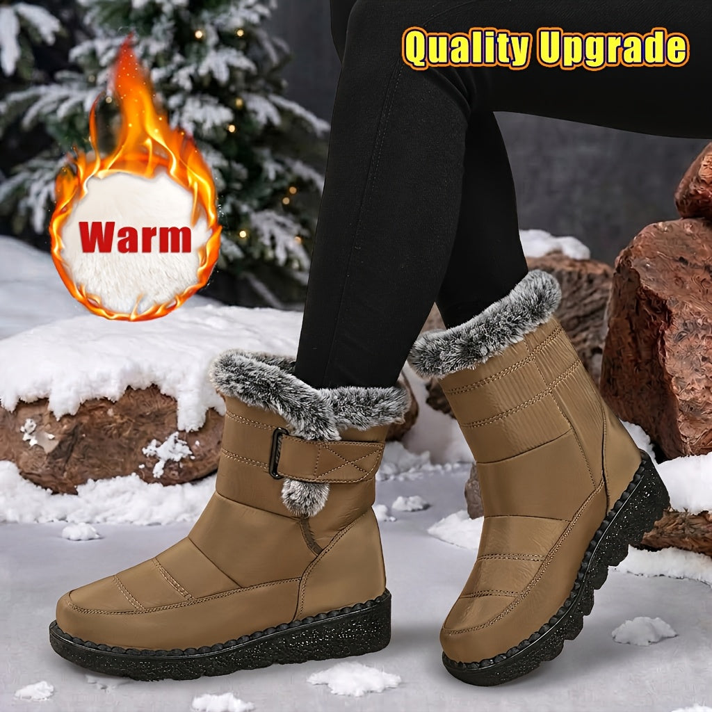 Bottes Neige Femme Plateforme Doublure Chaude 5 Coloris