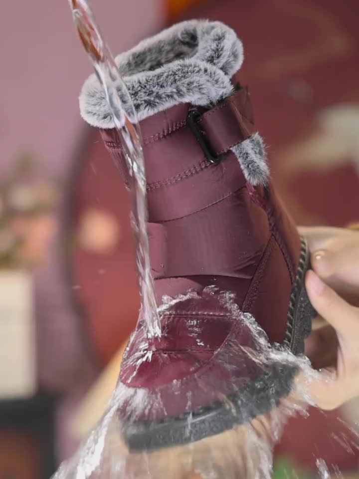 Bottes Neige Femme Plateforme Doublure Chaude 5 Coloris