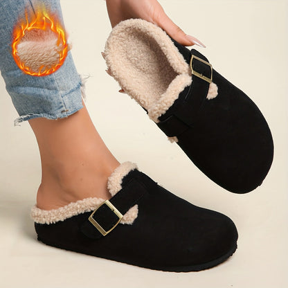 Mules Hiver Femme Semelle Épaisse Doublure 3 Coloris