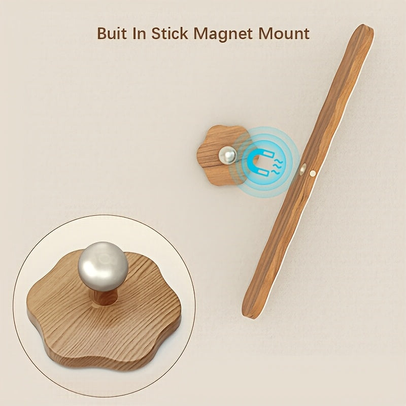 Applique murale LED en bois – Modèle long