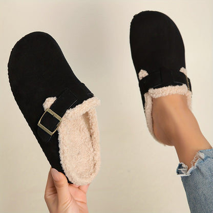 Mules Hiver Femme Semelle Épaisse Doublure 3 Coloris