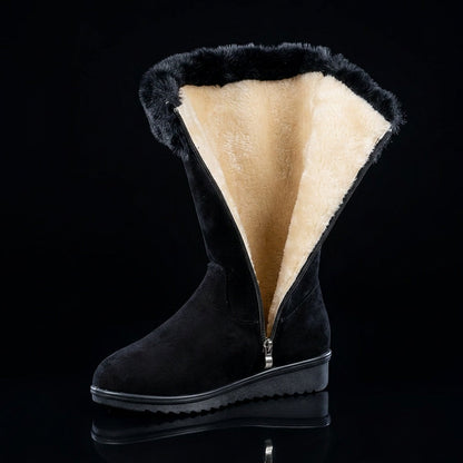 Bottes Longues Chaudes Femme Casual 2 Coloris