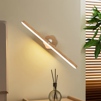 Applique murale LED en bois – Modèle long