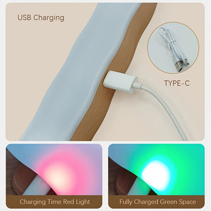 Applique murale LED en bois – Modèle long