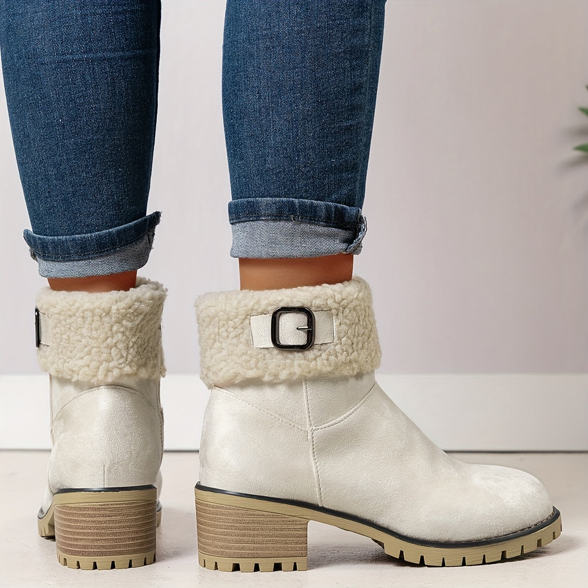 Bottines Zip Femme Chaudes Épaissies 5 Coloris