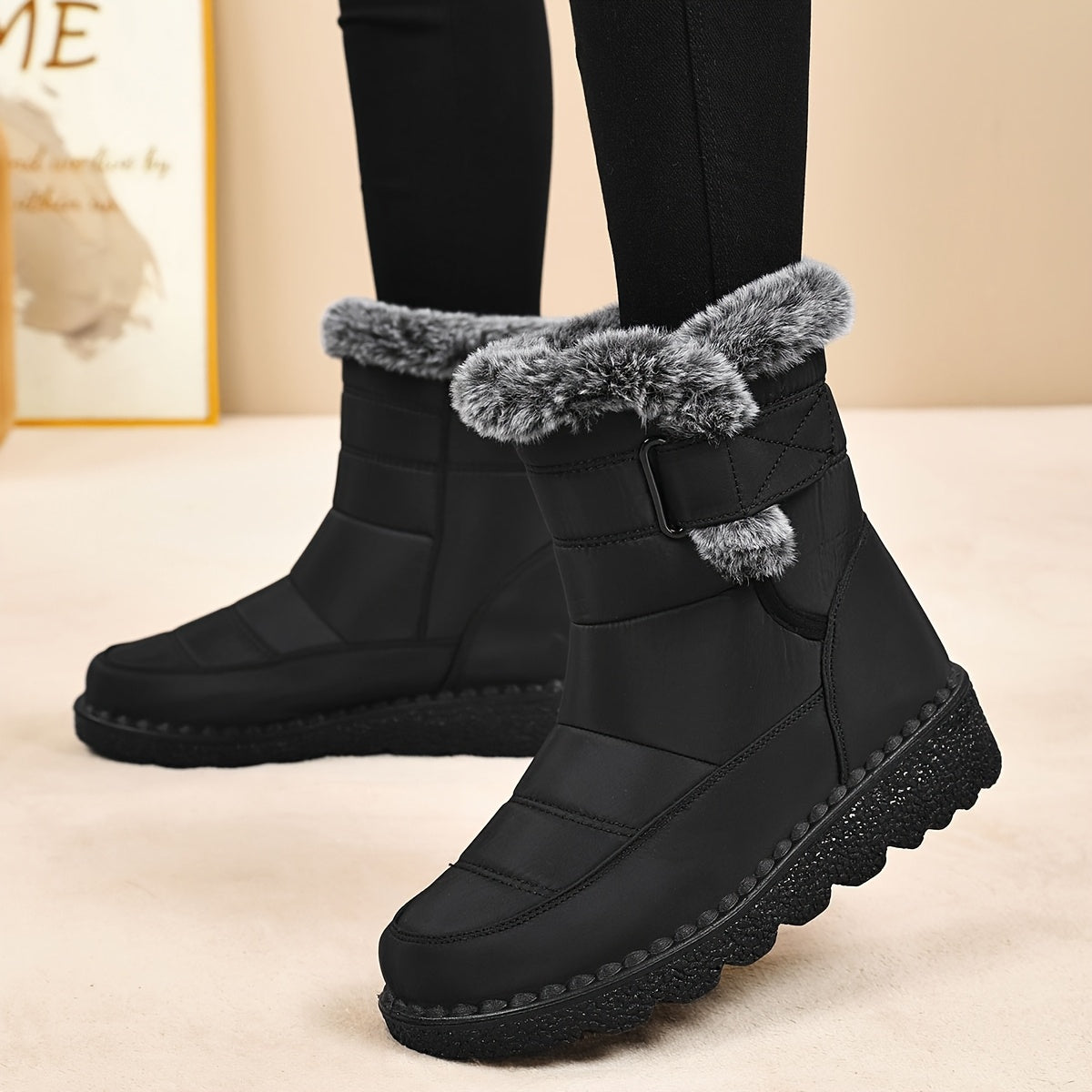 Bottes Neige Femme Plateforme Doublure Chaude 5 Coloris