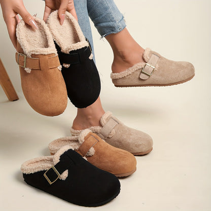 Mules Hiver Femme Semelle Épaisse Doublure 3 Coloris