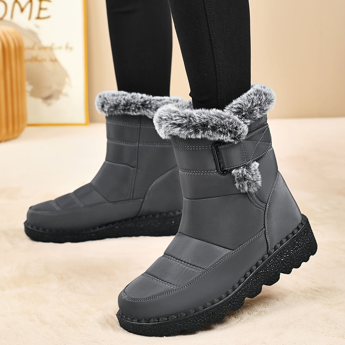 Bottes Neige Femme Plateforme Doublure Chaude 5 Coloris
