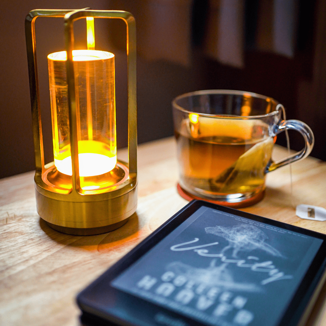 Lampe lanterne LED – Verre transparent