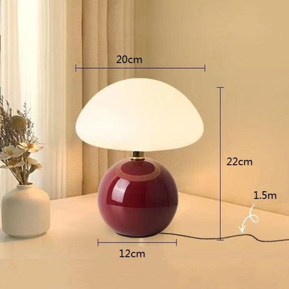 Lampe de table LED en forme de champignon