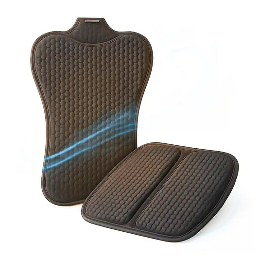 Coussin d'Assise & Dossier Gel 3D pour Siège Auto – Confort Ergonomique au Quotidien