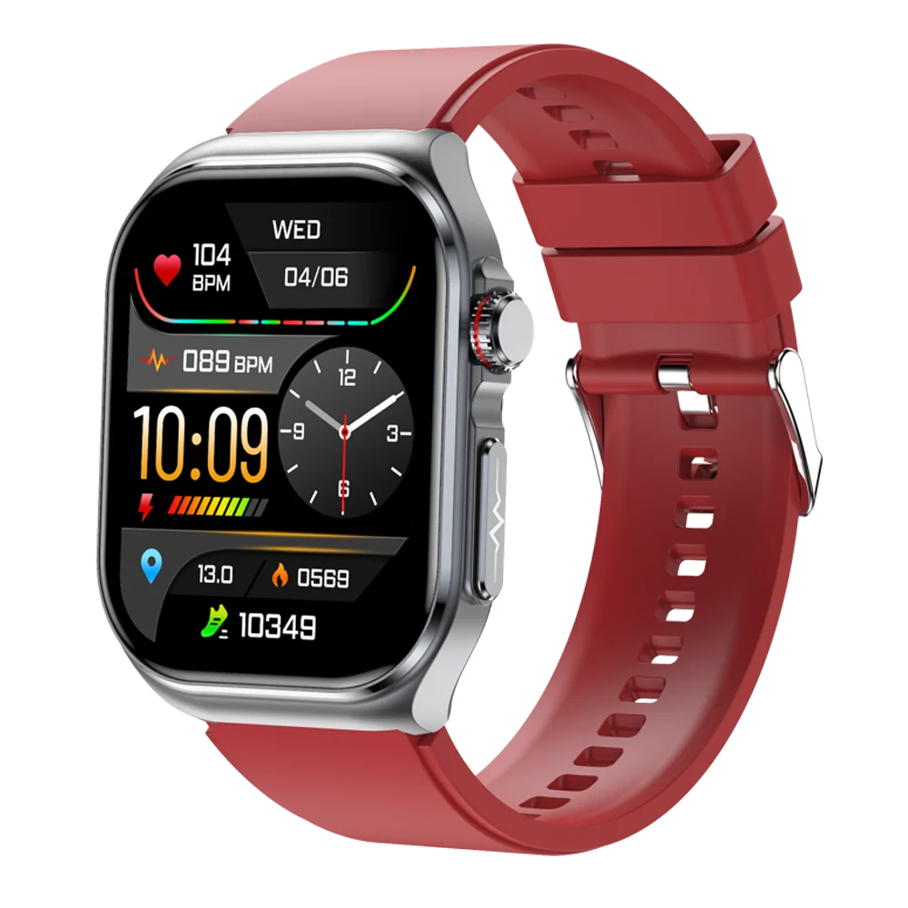 Smartwatch Santé AMOLED – ECG Glycémie Pression Artérielle Oxygène Bluetooth