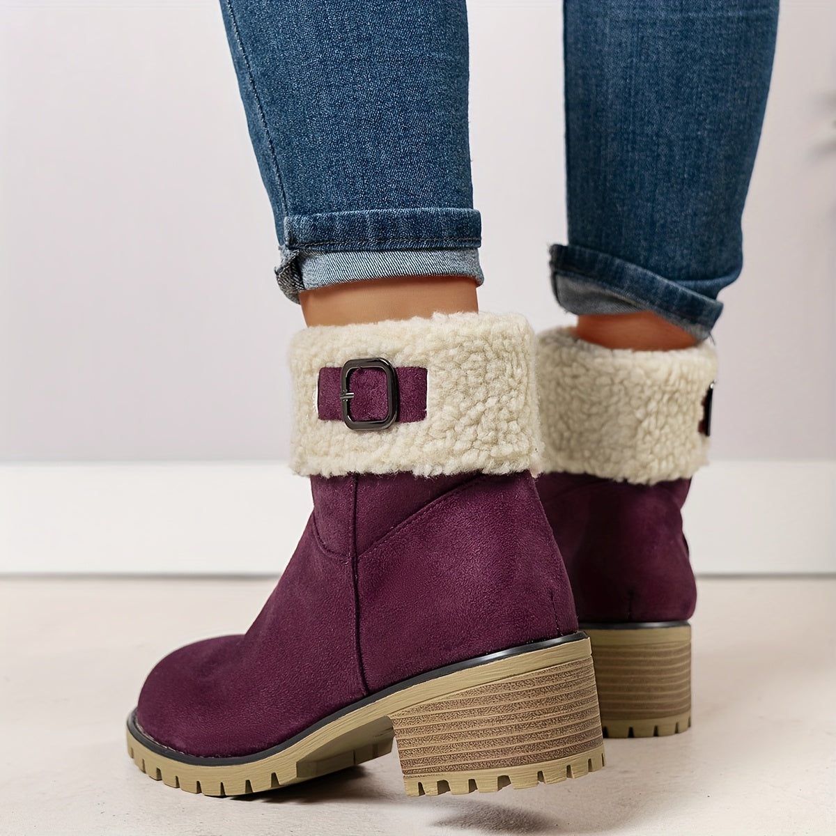 Bottines Zip Femme Chaudes Épaissies 5 Coloris