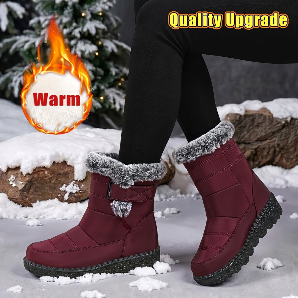 Bottes Neige Femme Plateforme Doublure Chaude 5 Coloris