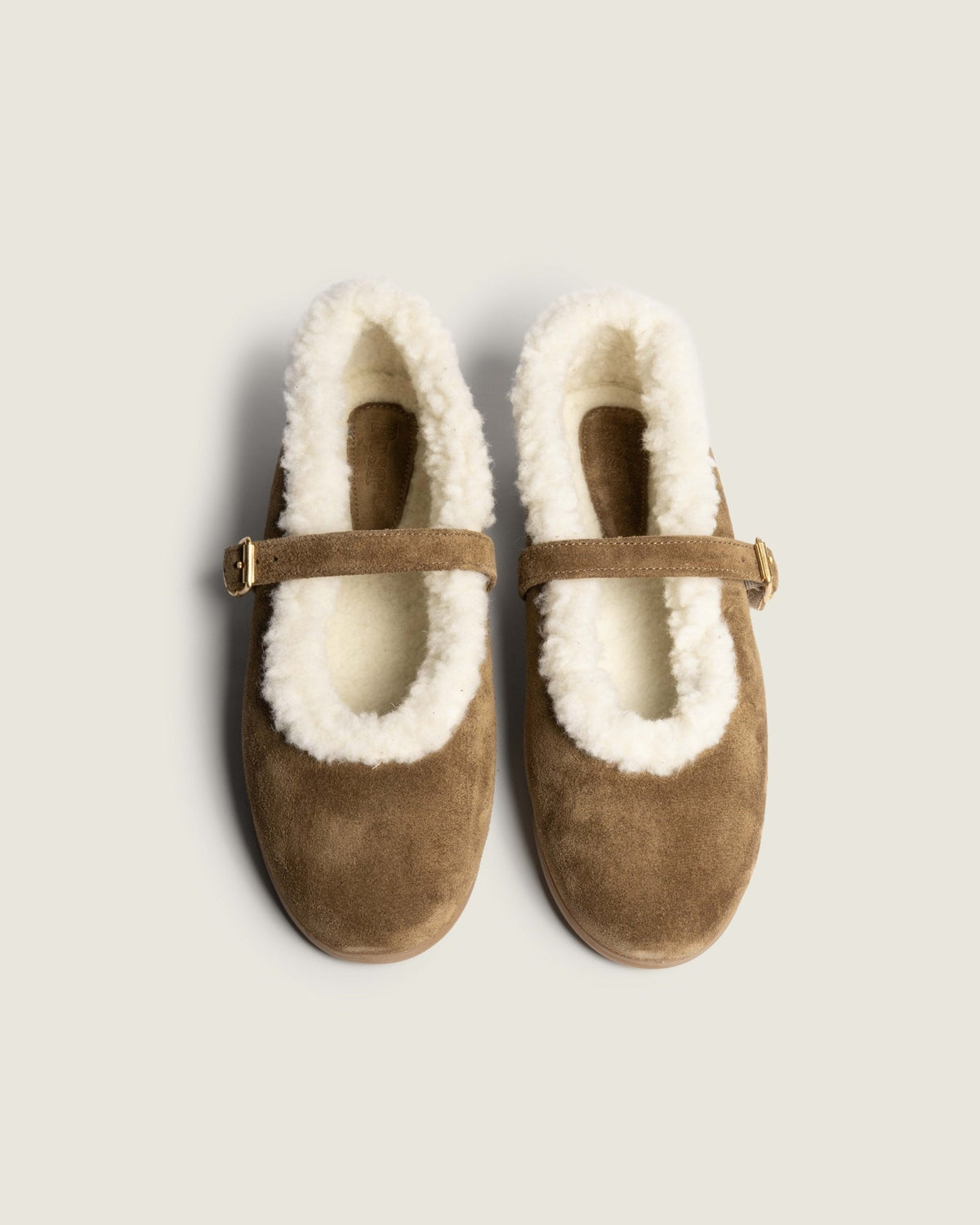 Ballerines St. Moritz Femme Daim Tabac Confort Élégance