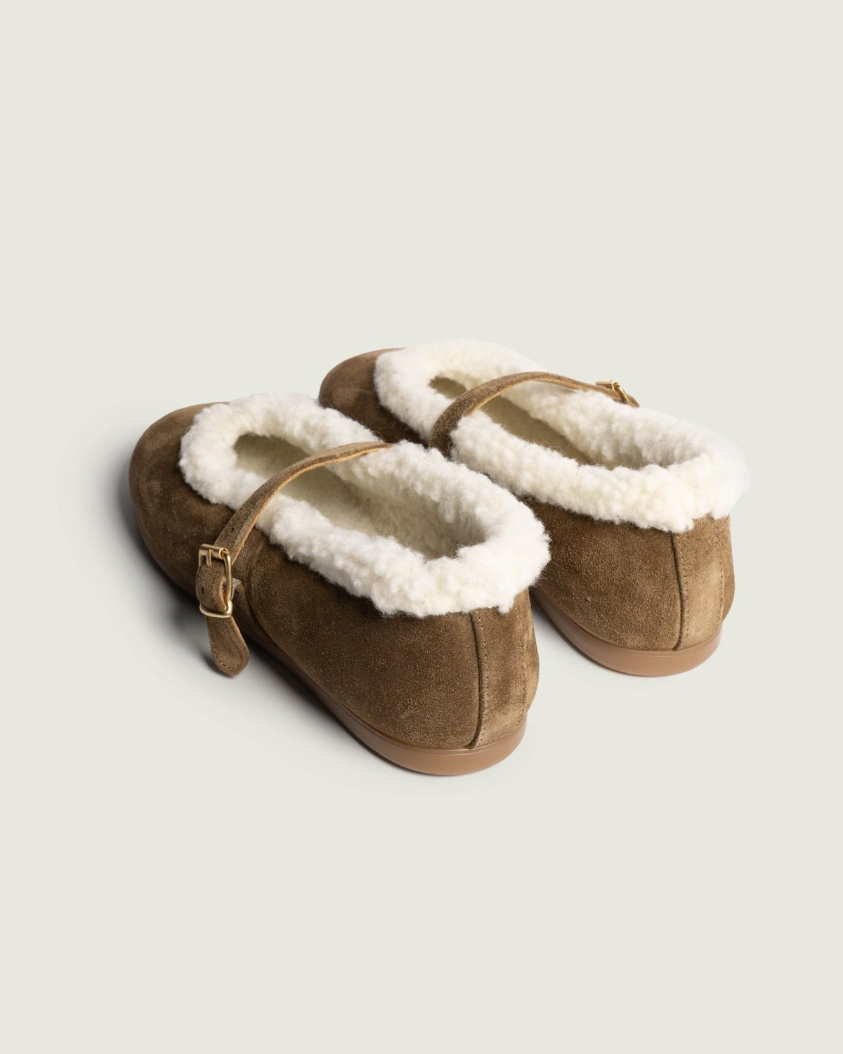 Ballerines St. Moritz Femme Daim Tabac Confort Élégance