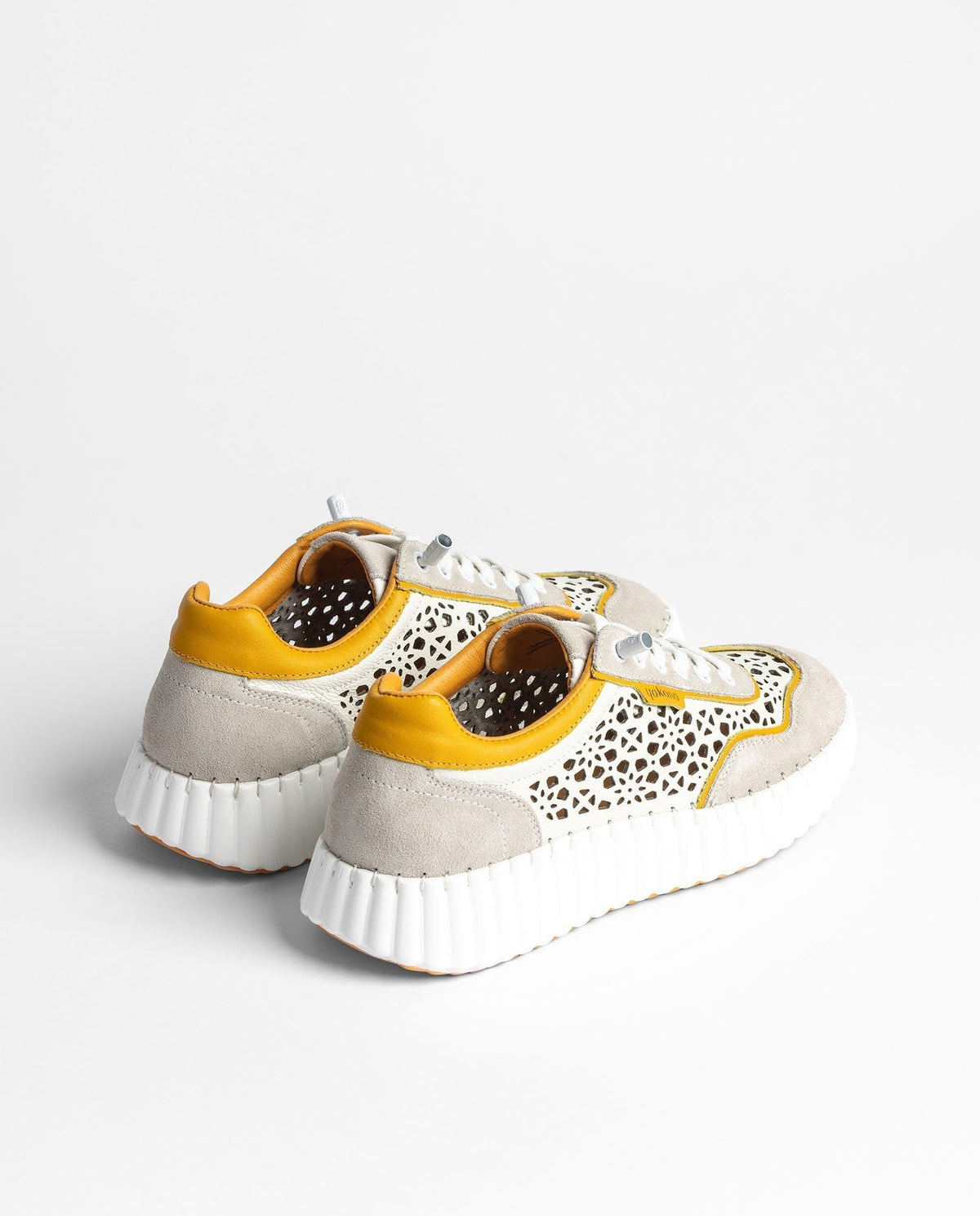 Baskets Femme Orange Marche Confortables