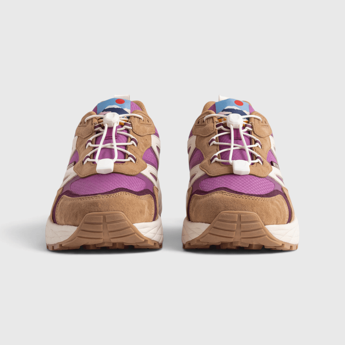 Baskets Techniques Mauve Femme Durables Confort