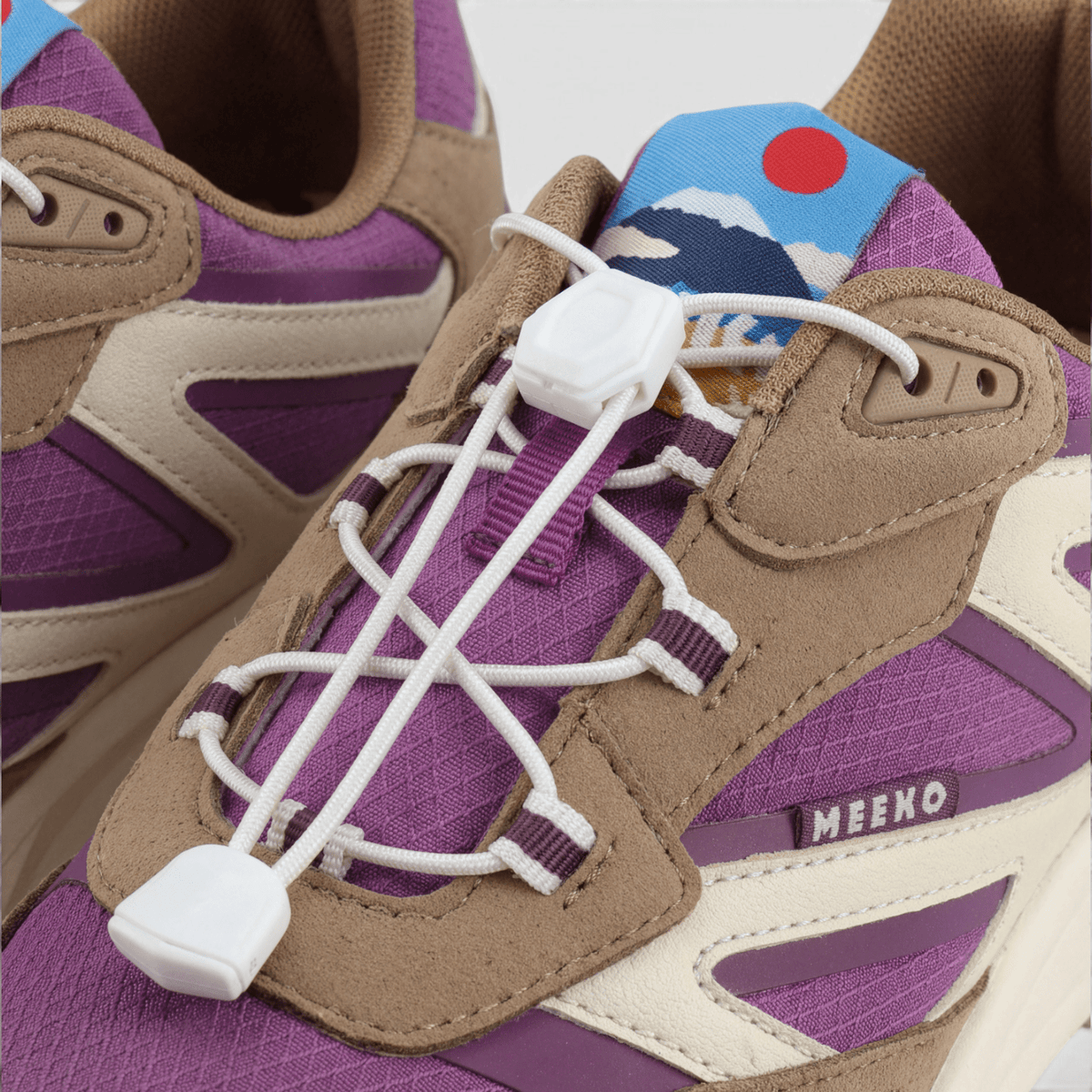 Baskets Techniques Mauve Femme Durables Confort