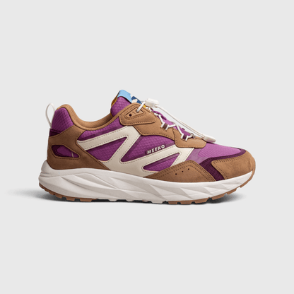 Baskets Techniques Mauve Femme Durables Confort