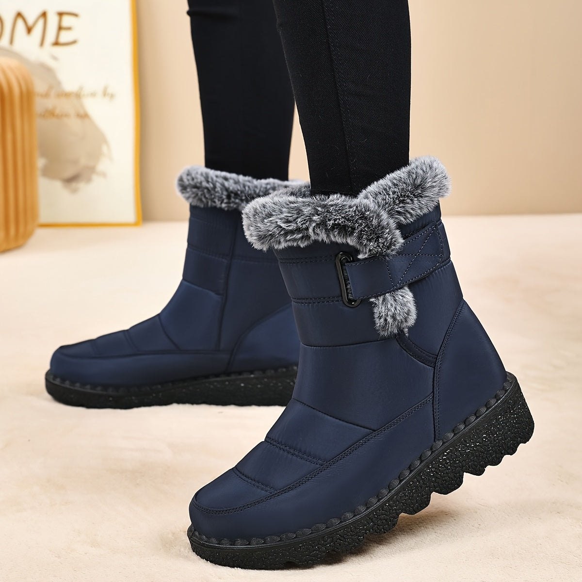 Bottes Neige Femme Plateforme Doublure Chaude 5 Coloris