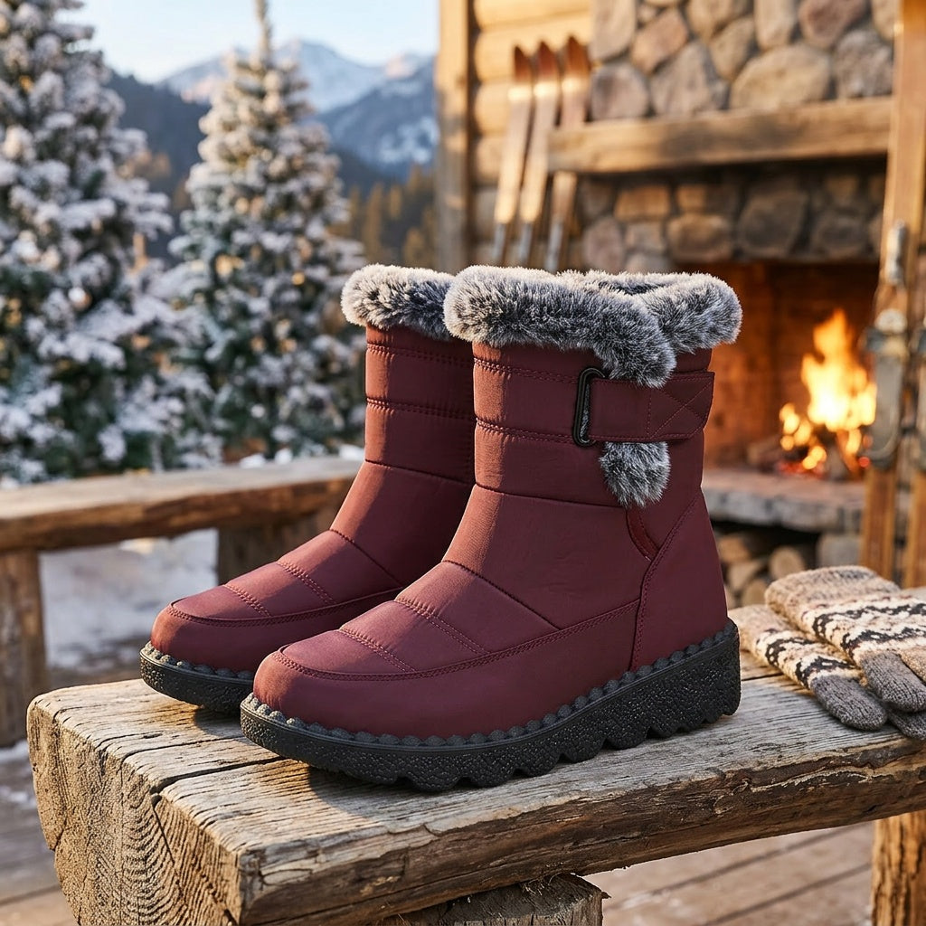 Bottes Neige Femme Plateforme Doublure Chaude 5 Coloris