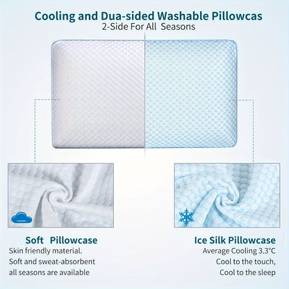 Oreiller Ergonomique Cervical – Soutien Optimal pour un Sommeil Réparateur sur le Dos ou sur le Côté