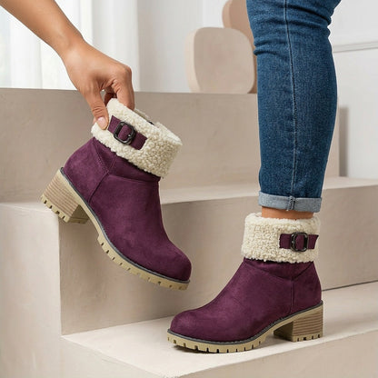 Bottines Zip Femme Chaudes Épaissies 5 Coloris