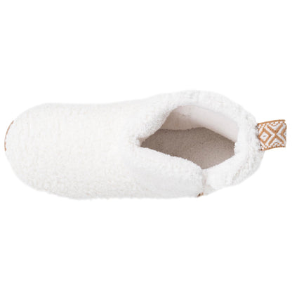 Chaussons Bottillons Femme Ivoire Fourrure Sherpa