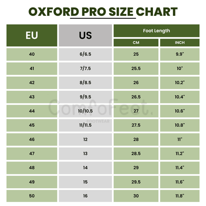 Chaussures Oxford Pro Homme Marche Sans Douleur