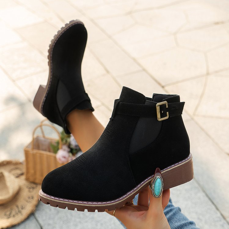 Bottes Martin en Daim Élégantes – Style Chic et Confort au Quotidien