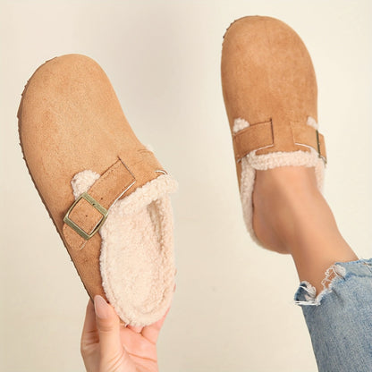 Mules Hiver Femme Semelle Épaisse Doublure 3 Coloris