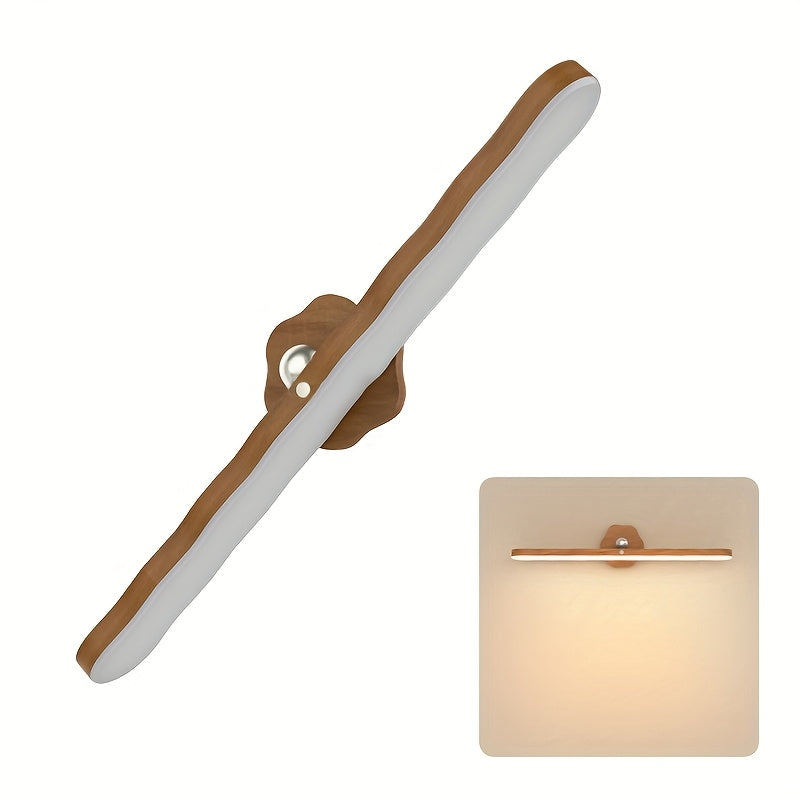 Applique murale LED en bois – Modèle long