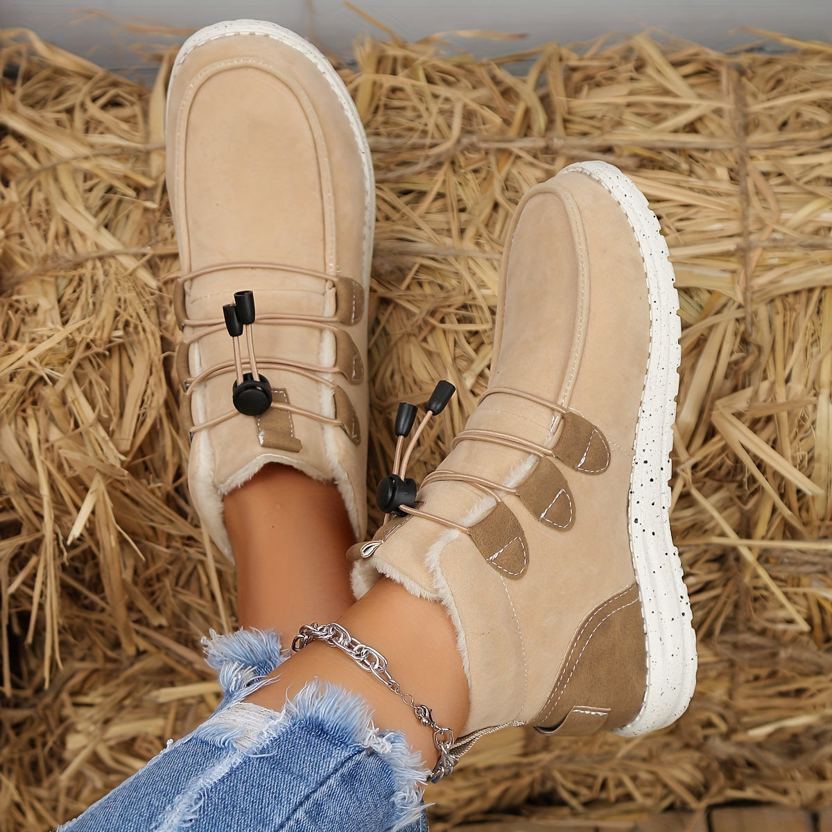 Bottes de Sport Doublées de Polaire – Chaussures d'Hiver Chaudes et Durables