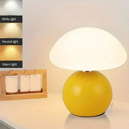 Lampe de table LED en forme de champignon