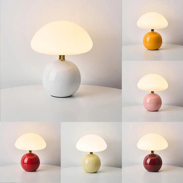 Lampe de table LED en forme de champignon