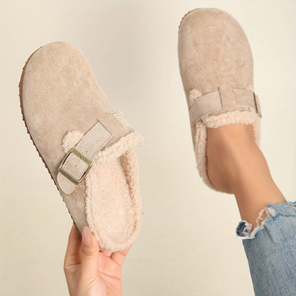 Mules Hiver Femme Semelle Épaisse Doublure 3 Coloris