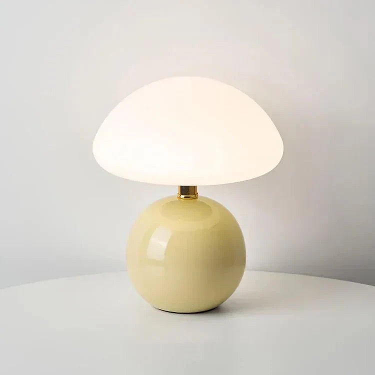 Lampe champignon à la crème française – Élégance et douceur pour votre intérieur
