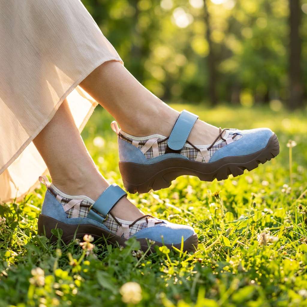 Mocassins Velina Femme Confort Fermeture Velcro