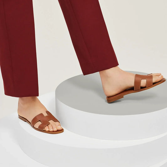 Sandales Plates Pour Femmes au Style Estival et Élégant