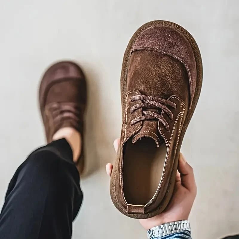 Oxfords Léo Homme Daim Léopard Confort Élégance