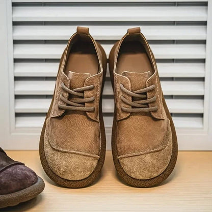 Oxfords Léo Homme Daim Léopard Confort Élégance
