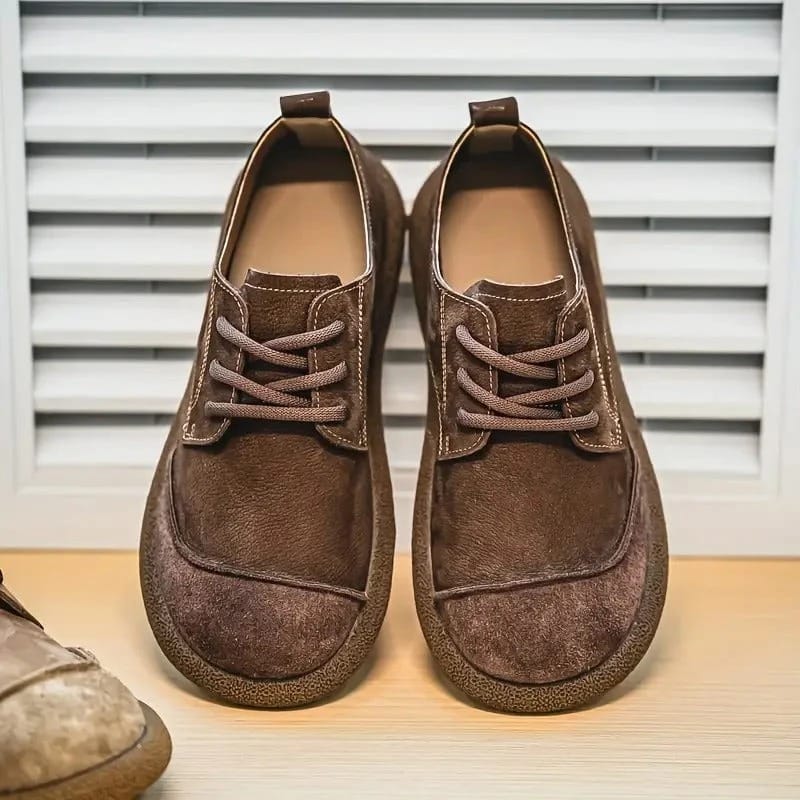 Oxfords Léo Homme Daim Léopard Confort Élégance