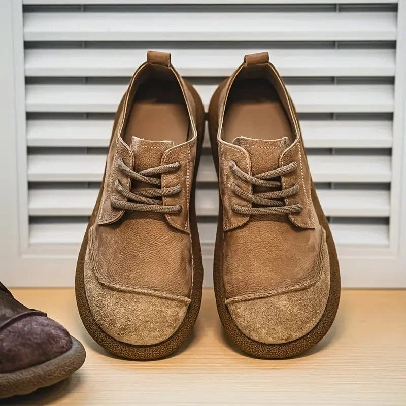 Oxfords Léo Homme Daim Léopard Confort Élégance