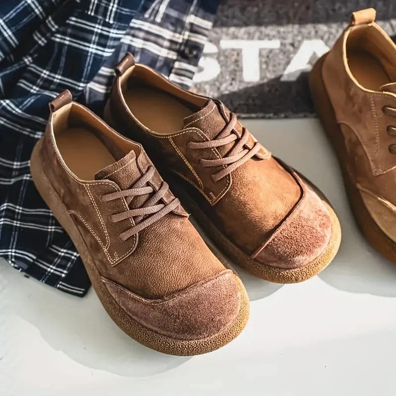 Oxfords Léo Homme Daim Léopard Confort Élégance