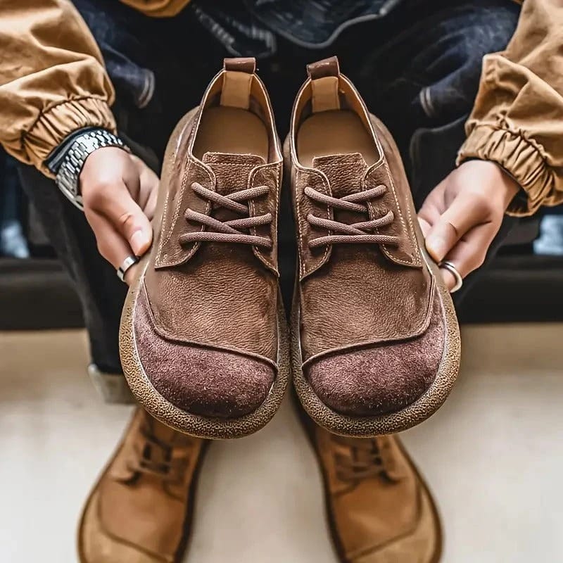Oxfords Léo Homme Daim Léopard Confort Élégance