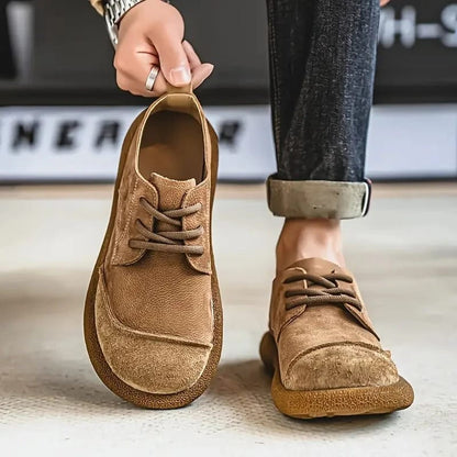 Oxfords Léo Homme Daim Léopard Confort Élégance