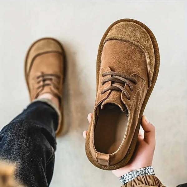 Oxfords Léo Homme Daim Léopard Confort Élégance