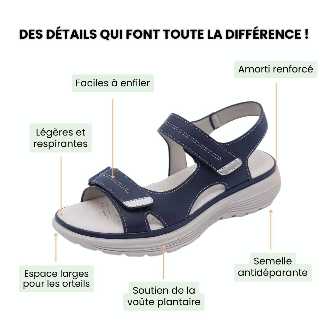 Sandales à confort orthopédique pour femme
